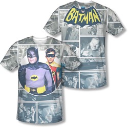 Batman - Mens 60S Panels (Front/Back Print) T-Shirt