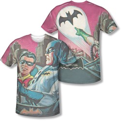 Batman - Mens Bat Signal (Front/Back Print) T-Shirt