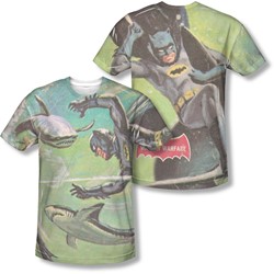Batman - Mens Underwater (Front/Back Print) T-Shirt