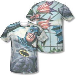 Batman - Mens Foliage (Front/Back Print) T-Shirt