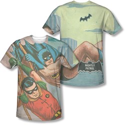 Batman - Mens Nightly Patrol (Front/Back Print) T-Shirt