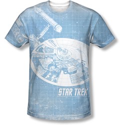 Star Trek - Mens Ships Blueprint T-Shirt