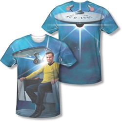 Star Trek - Mens Kirk'S Ship (Front/Back Print) T-Shirt