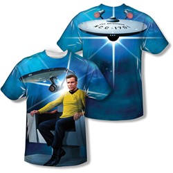 Star Trek - Mens Kirk'S Ship (Front/Back Print) T-Shirt