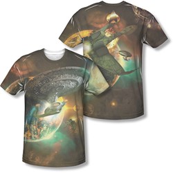 Star Trek - Mens Battle Ships (Front/Back Print) T-Shirt