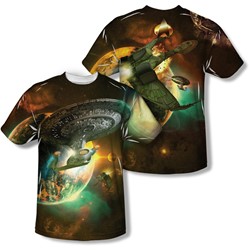 Star Trek - Mens Battle Ships (Front/Back Print) T-Shirt