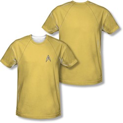 Star Trek - Mens Tos Command Uniform (Front/Back Print) T-Shirt