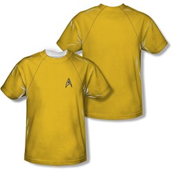 Star Trek - Mens Tos Command Uniform (Front/Back Print) T-Shirt