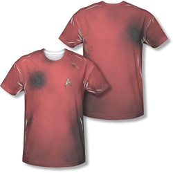 Star Trek - Mens Tos Dead Red (Front/Back Print) T-Shirt