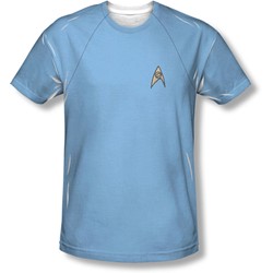 Star Trek - Mens Tos Science Uniform T-Shirt