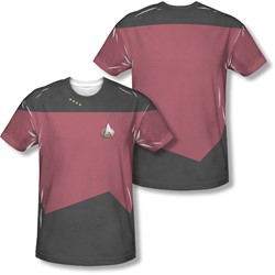 Star Trek - Mens Tng Command Uniform (Front/Back Print) T-Shirt