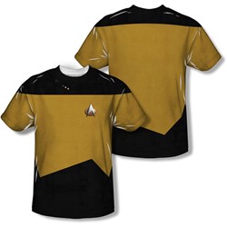 Star Trek - Mens Tng Engineering Uniform (Front/Back Print) T-Shirt