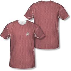 Star Trek - Mens Movie Engineering Uniform (Front/Back Print) T-Shirt