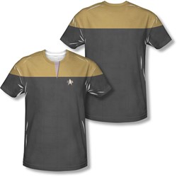 Star Trek - Mens Voyager Engineering Uniform (Front/Back Print) T-Shirt