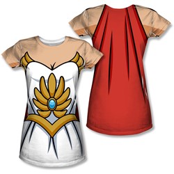 She Ra - Juniors Costume (Front/Back Print) T-Shirt