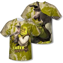 Shrek - Mens Best Friends (Front/Back Print) T-Shirt