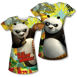 Kung Fu Panda - Juniors Dragon Warrior (Front/Back Print) T-Shirt