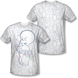 Casper - Mens Friendly Ghost (Front/Back Print) T-Shirt