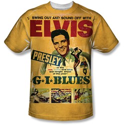 Elvis Presley - Mens Gi Blues T-Shirt