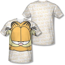 Garfield - Mens Big Face (Front/Back Print) T-Shirt