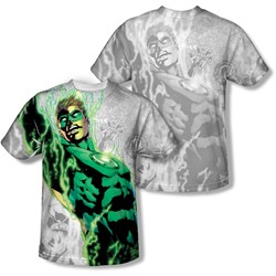 Green Lantern - Mens Light Em Up (Front/Back Print) T-Shirt