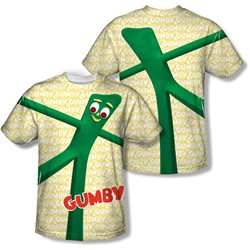 Gumby - Mens Stretched (Front/Back Print) T-Shirt