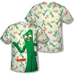 Gumby - Mens Friendly Greeting (Front/Back Print) T-Shirt