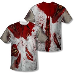 Ripped Zombie - Mens Back Print) T-Shirt