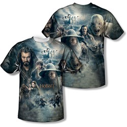 Hobbit - Mens Epic Poster (Front/Back) T-Shirt