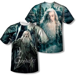 Hobbit - Mens Wizard (Front/Back) T-Shirt