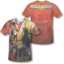 Judge Dredd - Mens Democracy (Front/Back Print) T-Shirt