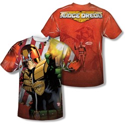 Judge Dredd - Mens Democracy (Front/Back Print) T-Shirt