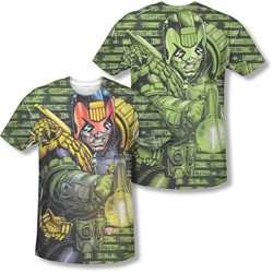Judge Dredd - Mens Matrix (Front/Back Print) T-Shirt