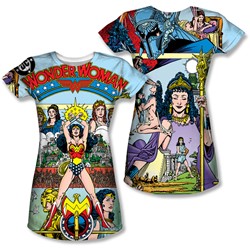 Justice League, The - Juniors No 1 Cover (Front/Back Print) T-Shirt