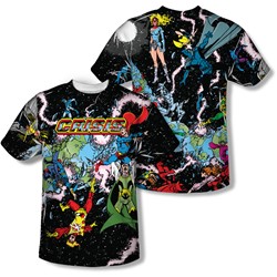 Justice League, The - Mens Crisis Variant (Front/Back Print) T-Shirt