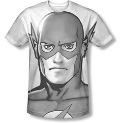 Justice League, The - Mens Bw Flash Head T-Shirt