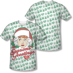 I Love Lucy - Mens Holiday Pattern (Front/Back Print) T-Shirt
