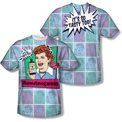 I Love Lucy - Mens All Over Vita Comic (Front/Back Print) T-Shirt