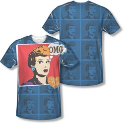 I Love Lucy - Mens Omg (Front/Back Print) T-Shirt
