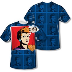 I Love Lucy - Mens Omg (Front/Back Print) T-Shirt