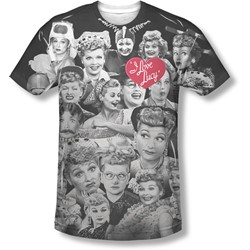 I Love Lucy - Mens Faces T-Shirt