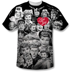 I Love Lucy - Mens Faces T-Shirt