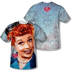 I Love Lucy - Mens Smile (Front/Back Print) T-Shirt