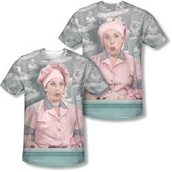 I Love Lucy - Mens Chocolate Belt (Front/Back Print) T-Shirt
