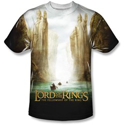 Lord Of The Rings - Mens Fellowship Poster T-Shirt