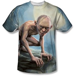 Lord Of The Rings - Mens Gollum Moon T-Shirt