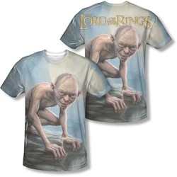 Lord Of The Rings - Mens Gollum Moon (Front/Back Print) T-Shirt