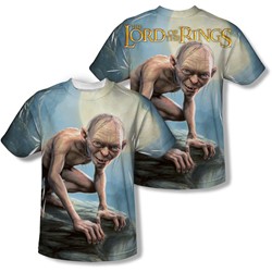 Lord Of The Rings - Mens Gollum Moon (Front/Back Print) T-Shirt
