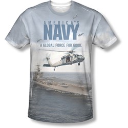 Navy - Mens Over And Under T-Shirt