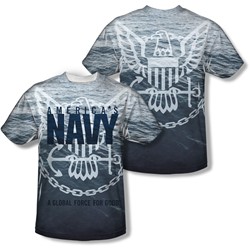 Navy - Mens Force For Good (Front/Back Print) T-Shirt